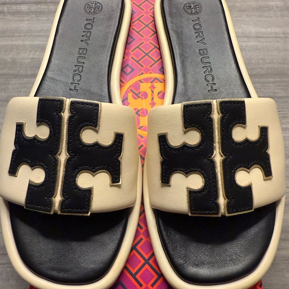 Tory Burch Double T slide